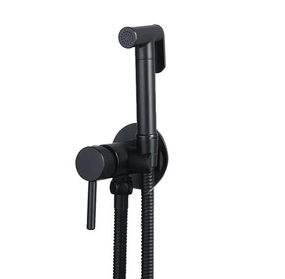 Elegantly Ontworpen Fliger Messing Handheld Bidet Sprayer - De Ultieme Hygiënische Douchekraan voor Uw Toilet met Warm en Koud Water Opties - Handig Draagbare Bidet Ervaring