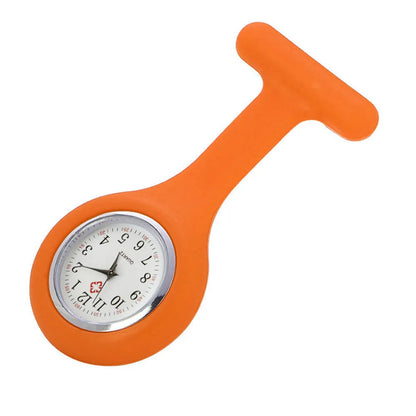 Stijlvolle Dames Pocketwatch met Digitale Weergave - Clip-On Analoge Klok Verpleegster Broche Speld Elektrische Mode Horloge