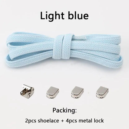 Moeteloze Elastische Geen-Knoop Veters voor Sneakers - Perfecte Pasvorm voor Kinderen en Volwassenen!