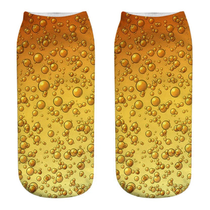 Trendy Ademend Korte Katoenen Sokken met Grappige 3D Skull Letterprint voor Mannen – Stijlvolle Laag Model Sport Boot Sokken