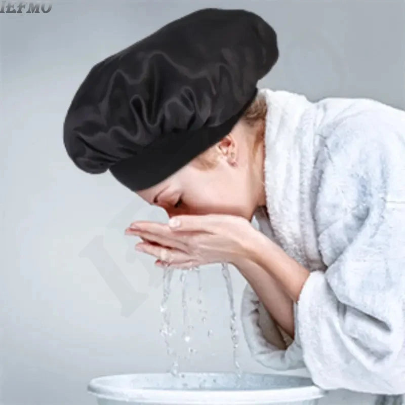Satin Bonnet Silk Hair Bonnet Sleeping Sleep Bonnets Large Wide Soft Band for Curly Hair Braids Women's Night Cap for Hair Care