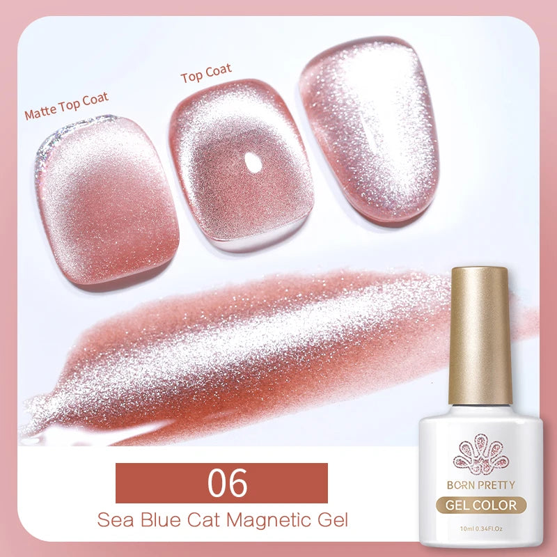 Betoverende Zilveren Maanlicht Kat Magnetische Gel Nagellak - Witte Licht Sprankelende Glitter, Semi- Permanente Nagellak (10ml)