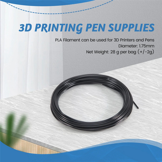 PLA 3D Pen Filament 1.75mm Black 10m Refill for 3D Printing Pen 3D Drawing Filament Craft Supply