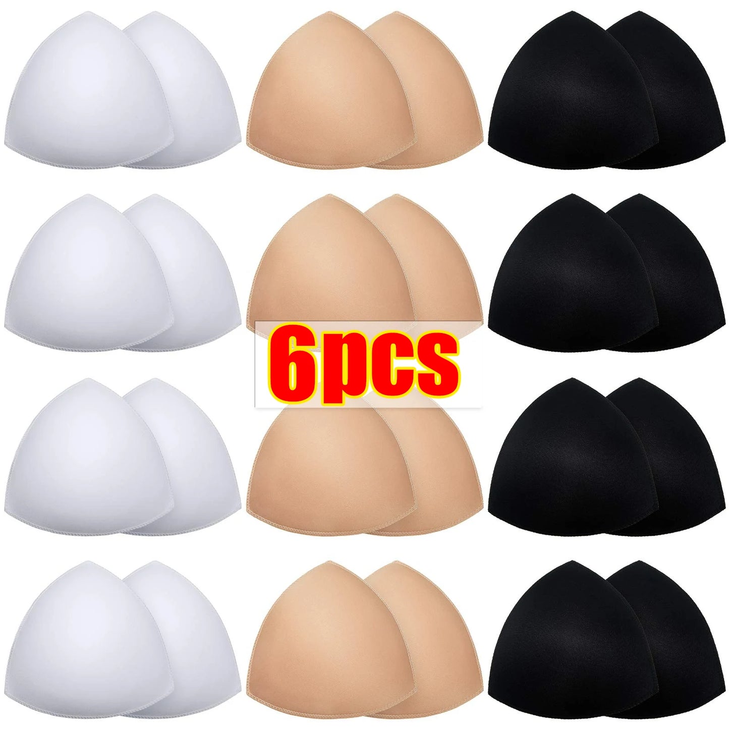 Driehoekige Push-up BH Pads – Onzichtbare Inlegstukken voor Bikini’s & Badpakken