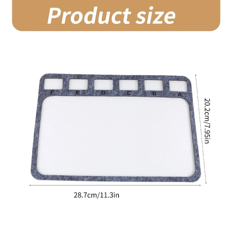 Perlenmatte Set 2 teilig Filz Perlenboard mit Alphabet für Schmuckherstellung DIY Bastelbedarf