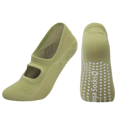 Antislip silicone yogasokken voor vrouwen - Maat EU 35-42, perfect voor Pilates, binnendans en fitness in de sportschool.