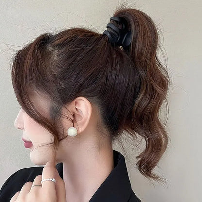Stijlvolle 4/5/7-delige Vrouwen Hoofdeksels Set - Trendy Koffie Zwarte Acryl Haar Klemmen en Haartoebehoren voor Meisjes