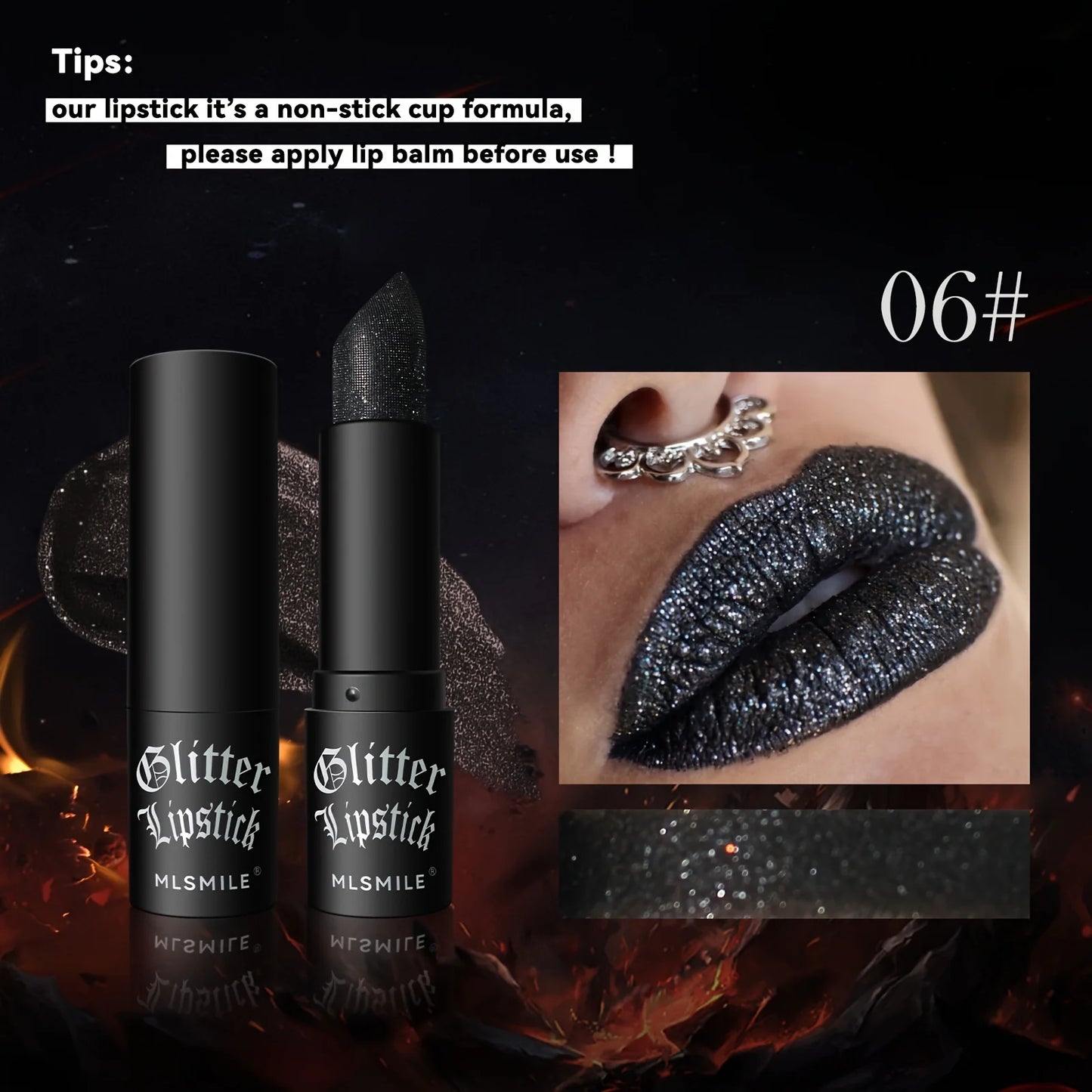 Ongelooflijke 7-Kleur Glitter Lippenstift: Hydraterend, Sprankelende Glans met Niet-Plakkende Formule voor een Gedurfde Metalen Afwerking