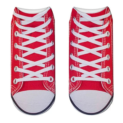 Trendy Ademend Korte Katoenen Sokken met Grappige 3D Skull Letterprint voor Mannen – Stijlvolle Laag Model Sport Boot Sokken