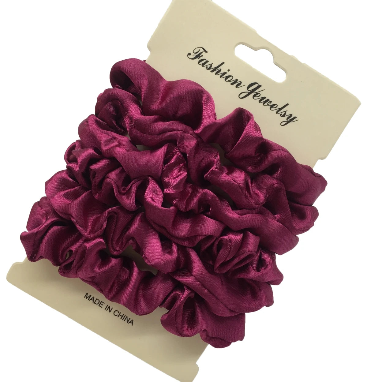 Charmante Satijnen Haarelastiekjes Set - 6 of 5 Stuks Schattige Paardenstaart Accessoires in Zwart voor Stijlvolle Vrouwen