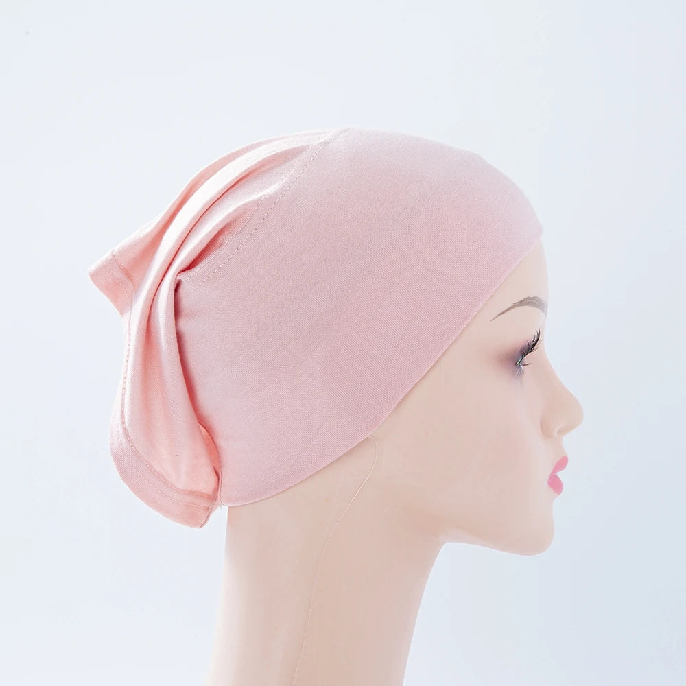 Chic en Stijlvol 56-Kleurige Vrouwen Binnen Hijab Tube Muts - Premium Bamboe Jersey Onderheadscarf voor Moslim Mode
