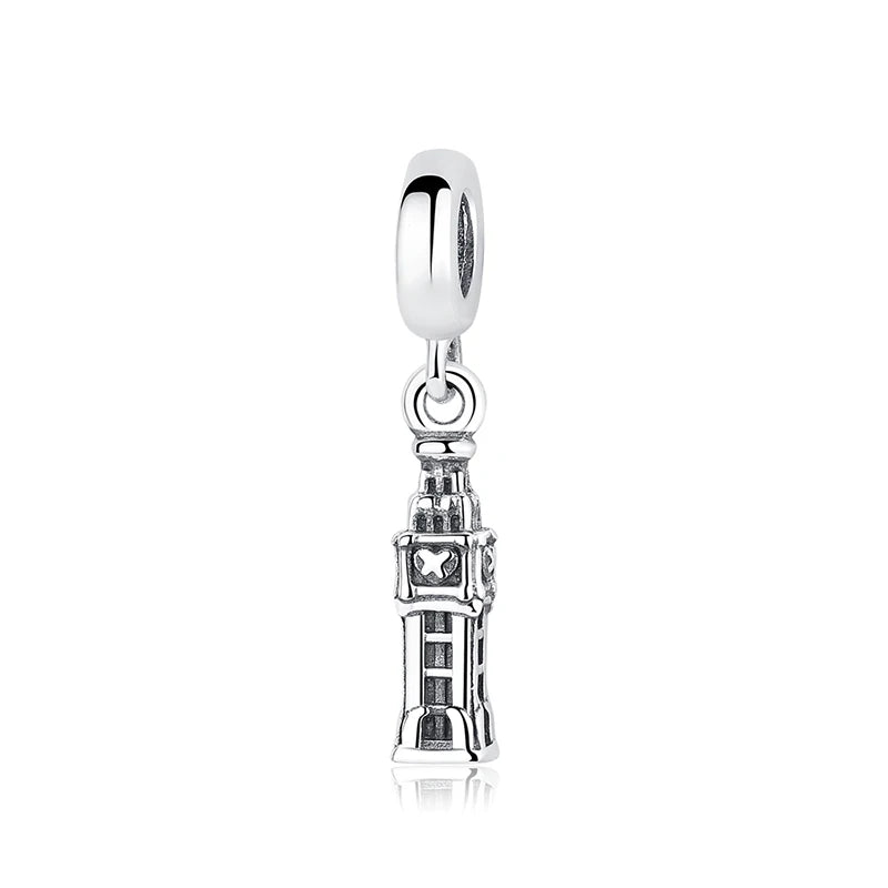 925 Sterling Silver London Bus Charm Bead