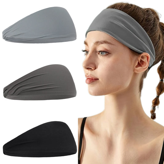 Stijlvolle Rekbare Sport Haarbanden voor Vrouwen - Veelzijdige Nylon Haaraccessoires voor Hardlopen, Fitness, Yoga en Make-up!