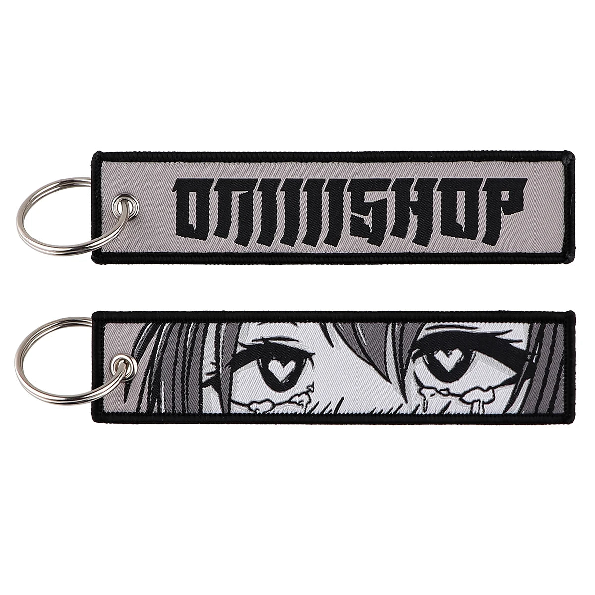 Stijlvolle Japanse Anime Geborduurde Sleutelhangers – Perfecte Sleuteltags voor Motorfietsen, Auto's en Rugzakken – Trendy Sleutelhanger Cadeaus voor Vrienden!