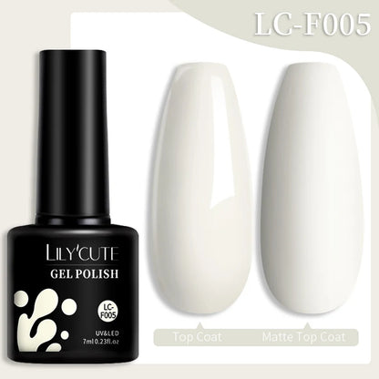 LILYCUTE 7ML Snelle-Extensions Nagelgel - Semi-permanente Acryl Kristalwit & Helder Nude Nagellak voor Prachtige UV Opbouw