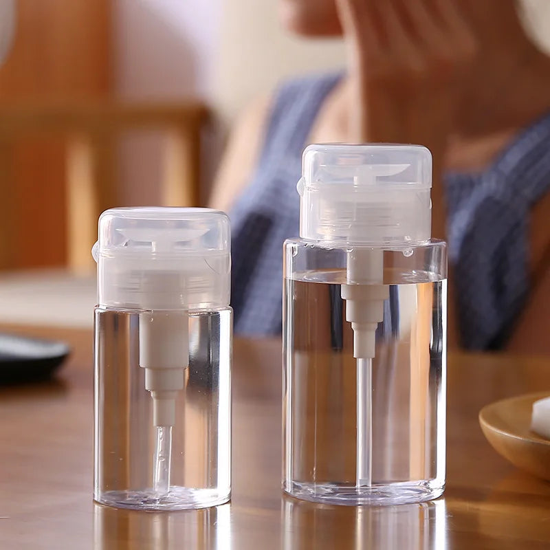 Veelzijdige Navulbare Nagelkunstflessen - Lege Drukpompdispenser voor Nagellakremover, Cleaner en Make-up - Beschikbaar in 120ml, 150ml en 200ml Maten!