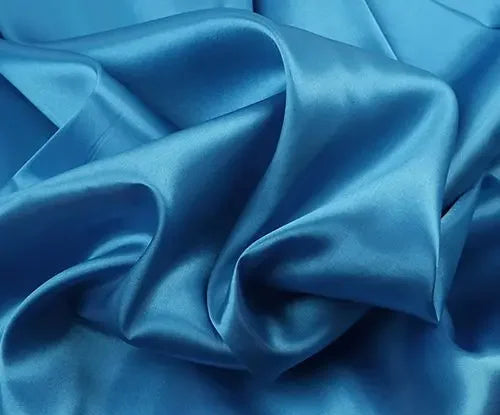 Satin Imitation Silk Fabric 150cm Wide Polyester Lining Cloth for Dresses Decor DIY Sewing by Meter