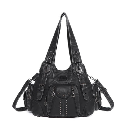 Chic Angelkiss Dames Handtas Collectie - Stijlvolle PU Leren Schoudertas & Ruimtelijke Schoudertas voor de Moderne Vrouw