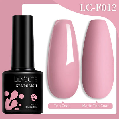 LILYCUTE 7ML Snelle-Extensions Nagelgel - Semi-permanente Acryl Kristalwit & Helder Nude Nagellak voor Prachtige UV Opbouw