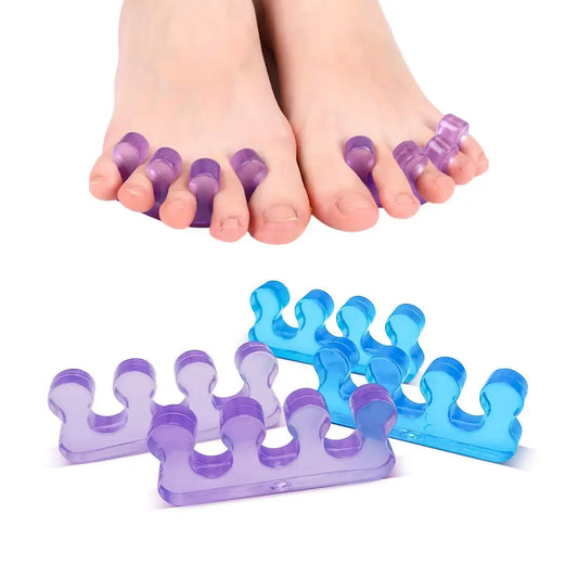 5 Kleurrijke Flexibele Silicium Vinger- en Teen Scheiders - 2 stuks (1 Paar) Perfect voor Nagellak en Pedicure!