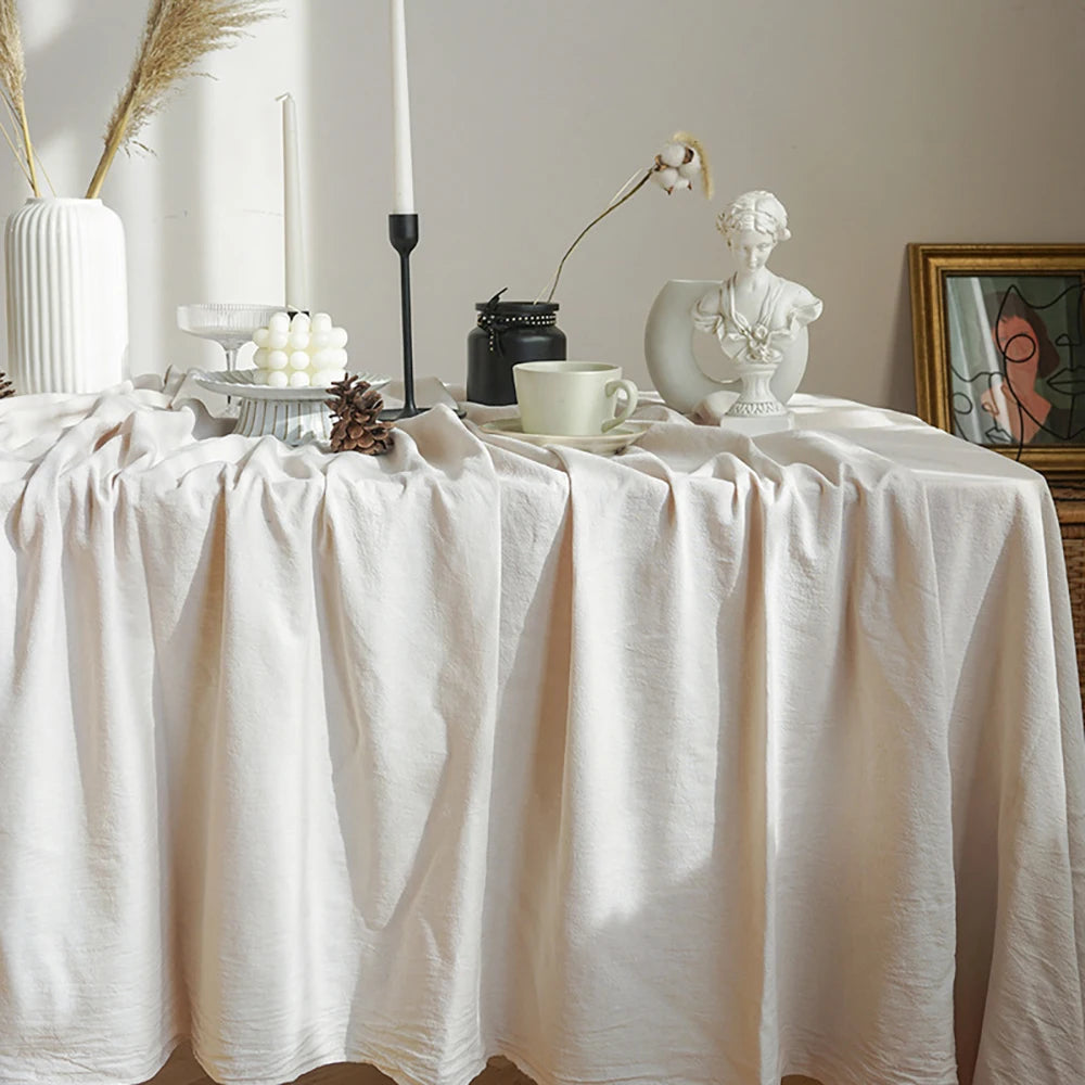 Solid Color 100% Cotton Fabric for Sewing Tablecloth Quilting Embroidery DIY Crafts Apparel Cloth 140cm Wide