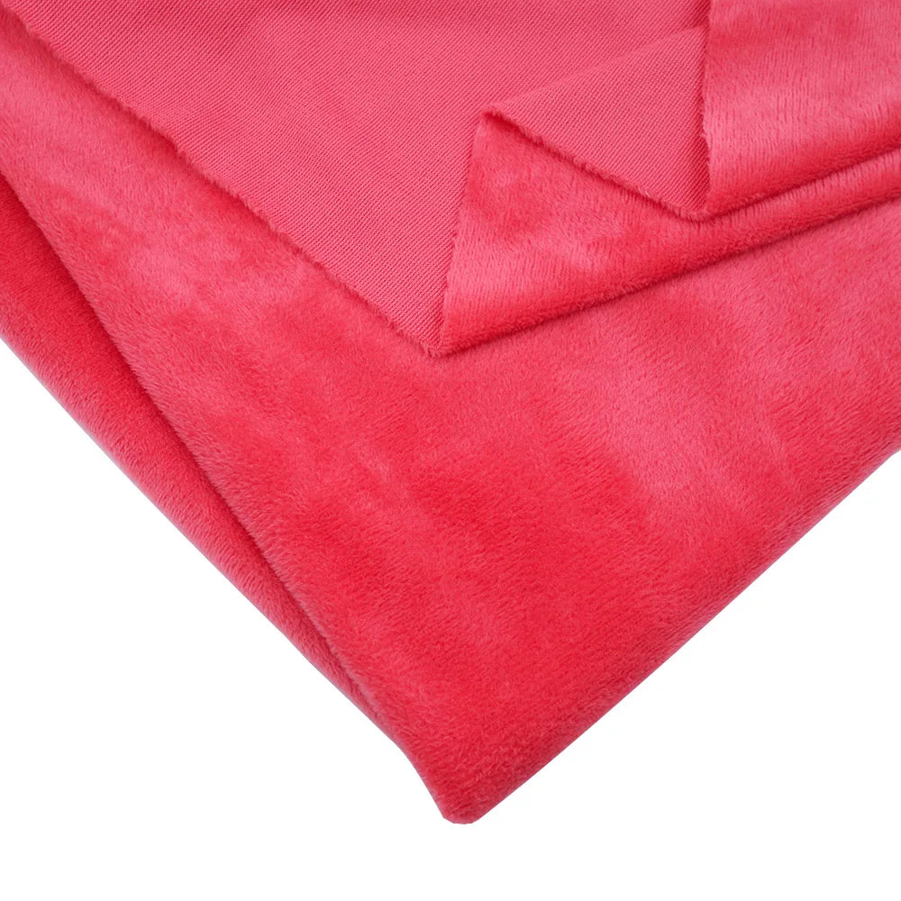 Super Soft Plush Minky Fabric Solid Color Fleece for Dolls Toys DIY Sewing Patchwork Home Textile