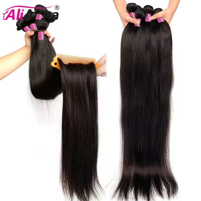 ALIANNA 66 cm Premium 10A Braziliaanse Rauwe Mensen Haar Weave Bundels - Beschikbaar in Lengtes van 76 tot 102 cm voor Luxe Rechte Haarverlengingen!