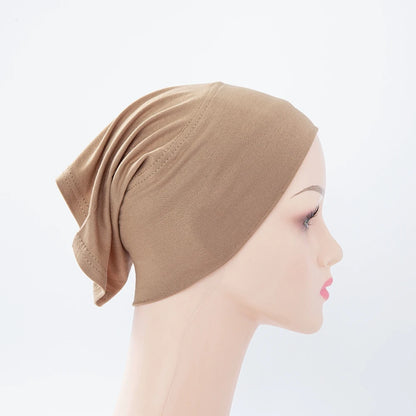 Chic en Stijlvol 56-Kleurige Vrouwen Binnen Hijab Tube Muts - Premium Bamboe Jersey Onderheadscarf voor Moslim Mode