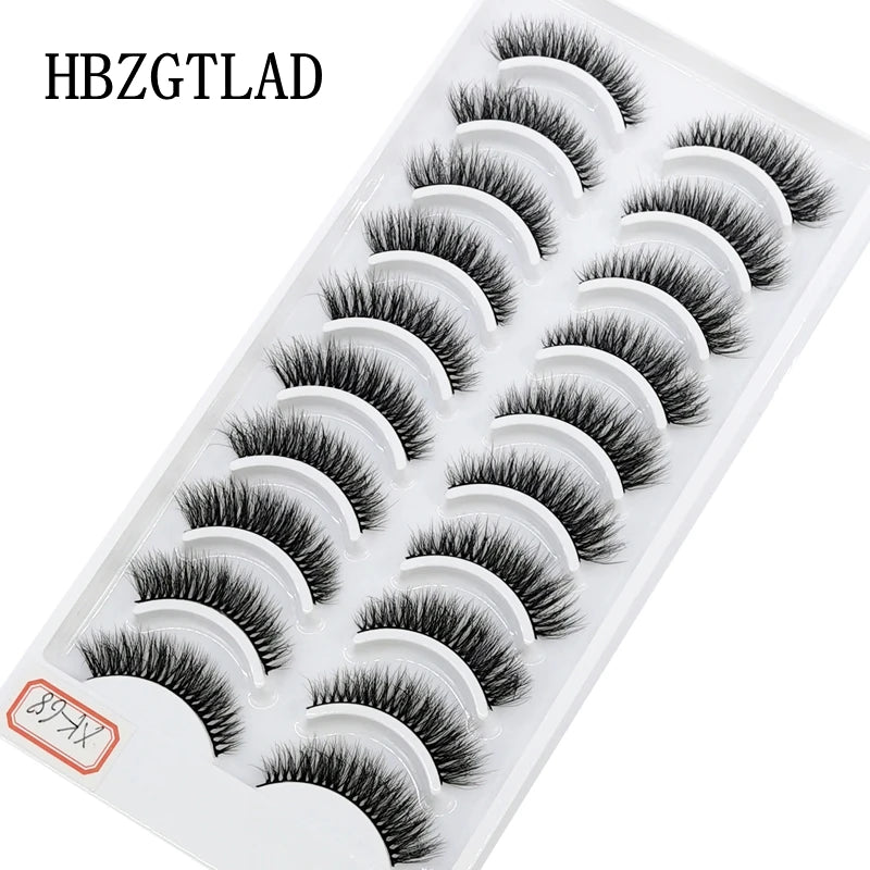 Verhoog je uitstraling met 10 paar luxe natuurlijke lange 3D nerts valse wimpers - Perfect voor make-up liefhebbers!