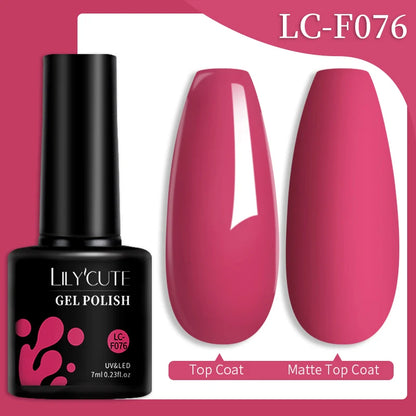 LILYCUTE 7ML Snelle-Extensions Nagelgel - Semi-permanente Acryl Kristalwit & Helder Nude Nagellak voor Prachtige UV Opbouw