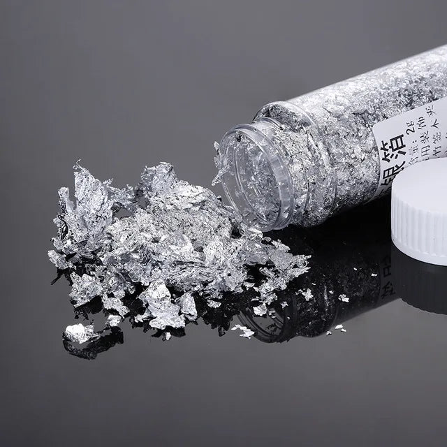 Gold Silver Rose Gold Leaf Flakes for Candles | Decorative Metal Foil | Candle Making Supplies for Wax & Resin