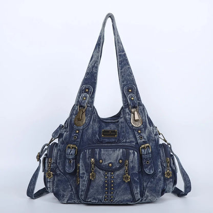Chic Angelkiss Dames Handtas Collectie - Stijlvolle PU Leren Schoudertas & Ruimtelijke Schoudertas voor de Moderne Vrouw