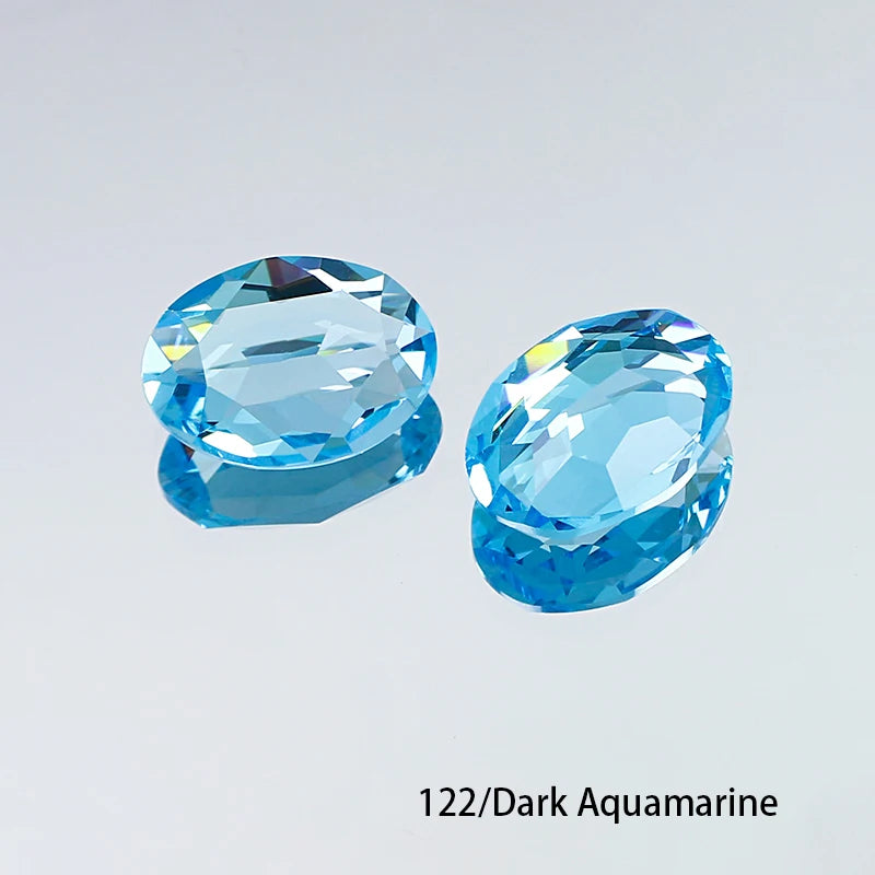 Oval K9 Crystal Pointback Rhinestones 10x14mm 13x18mm Glass Fancy Stones for Jewelry Making Nail Art Garment Decor