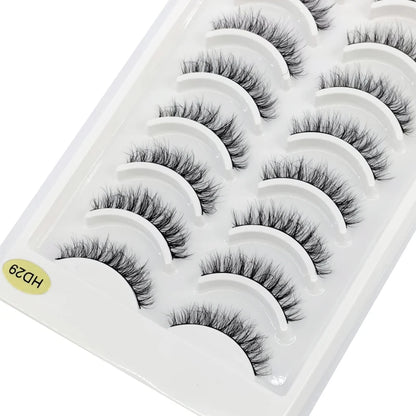 Verhoog je uitstraling met 10 paar luxe natuurlijke lange 3D nerts valse wimpers - Perfect voor make-up liefhebbers!