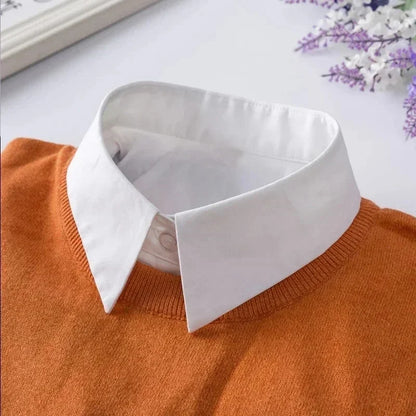 Chic 2024 Voorzijde Strik Witte Afneembare Kant Kraag voor Dames – Vintage Stijl Blouse Accessoire voor een Modebewuste Uiterlijk