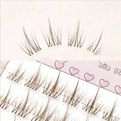 MJ Brown Zonnebloem Natuurlijke Manga Wimpers - Dikke Zwarte Extensions voor Anime-geïnspireerde Looks