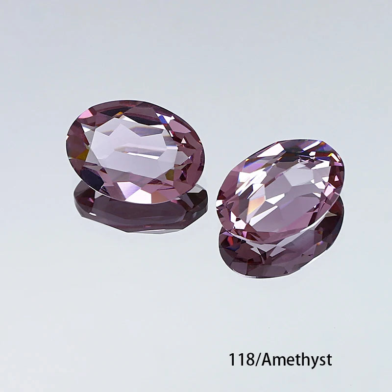 Oval K9 Crystal Pointback Rhinestones 10x14mm 13x18mm Glass Fancy Stones for Jewelry Making Nail Art Garment Decor