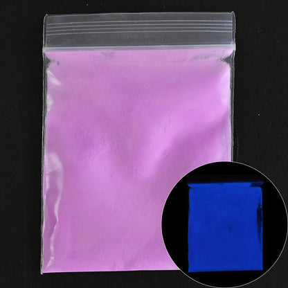 10g Blauw Groene Gloei-in-het-Donker Nagelpoeder - Luminieuze Pigmentstof voor Indrukwekkende Sieraden en Knutsel Decoraties