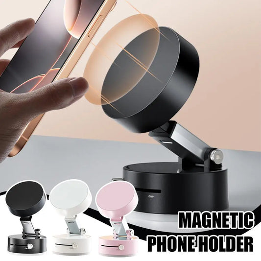 Veelzijdige Dubbelzijdige Zuignap Magnetische Telefoonhouder - Flexibele & Vouwbare Oplossing voor Moeiteloos Gemak!