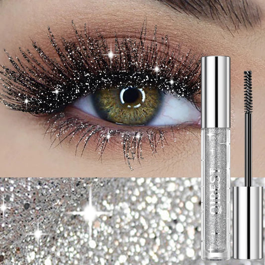 1 PC Glanzende Galaxie Diamanten Mascara - Zweetbestendig & Sneldrogend voor Prachtige, Dikke en Geoliede Wimpers!