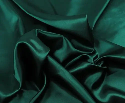 Satin Imitation Silk Fabric 150cm Wide Polyester Lining Cloth for Dresses Decor DIY Sewing by Meter