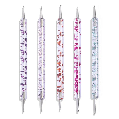 Ultimatieve Nail Art Penseelset: 5 of 20 Professionele Ontwerptools voor Indrukwekkend Schilderen, Tekenen en Dots - Perfect voor Manicures!