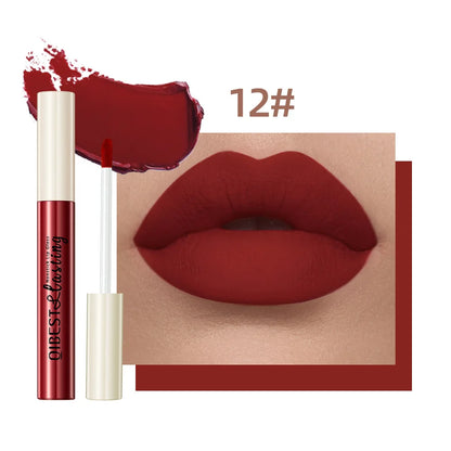 Velvet Matte Vloeibare Lipstick - Waterdicht, Langdurig, Overdrachtsbestendig, Niet-Plakkerig voor Perfecte Draagduur gedurende de Hele Dag