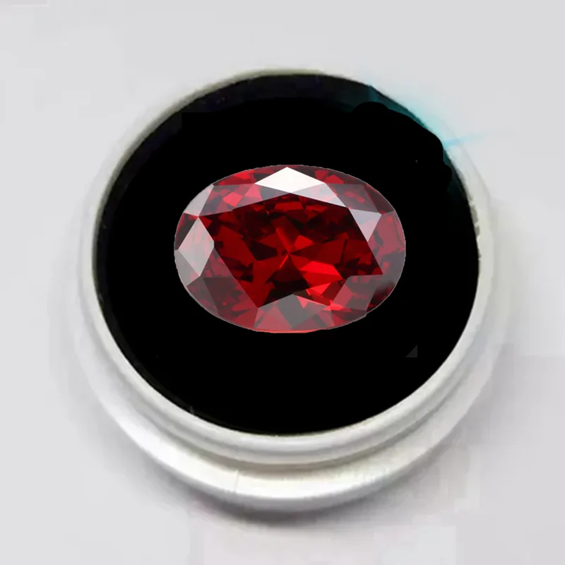 13x18mm Oval Red Garnet Loose Gemstone Brilliant Cut VVS Natural Unheated Stone for Ring Pendant Jewelry Making