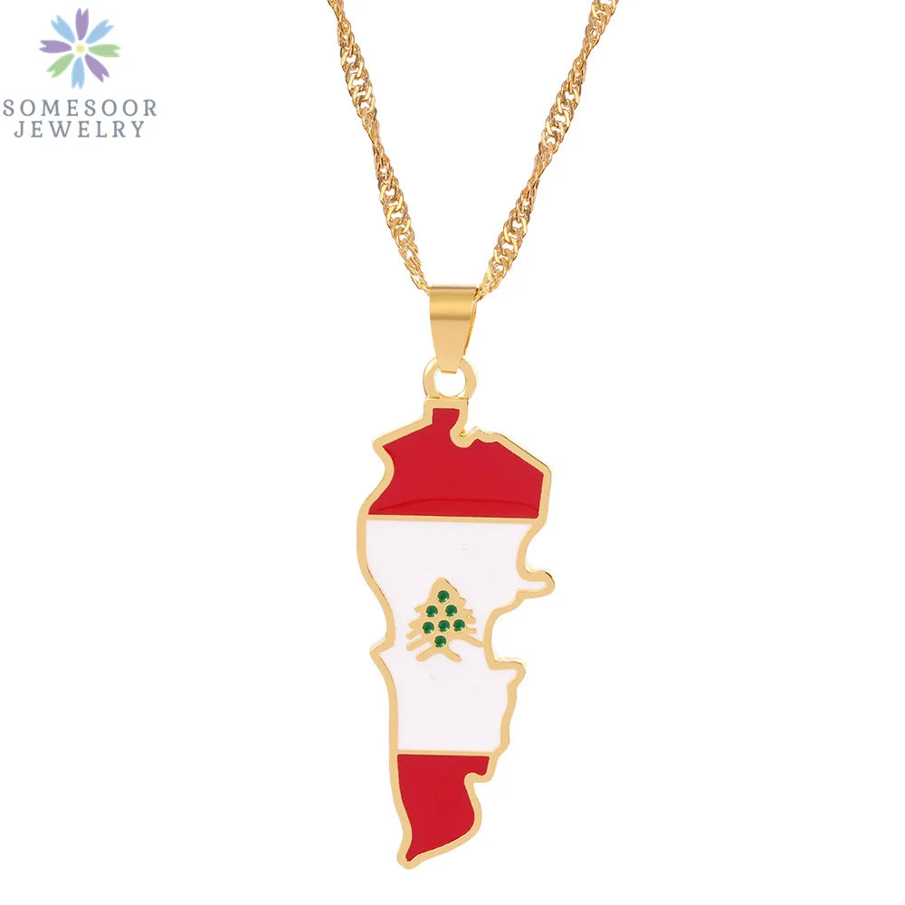 Stijlvolle SOMESOOR Afrikaanse nationale vlag ketting - Vier Nigeria, Ghana en Jamaica met hip-hop emaille hanger kettingjuwelen - Perfect cadeau voor vrouwen