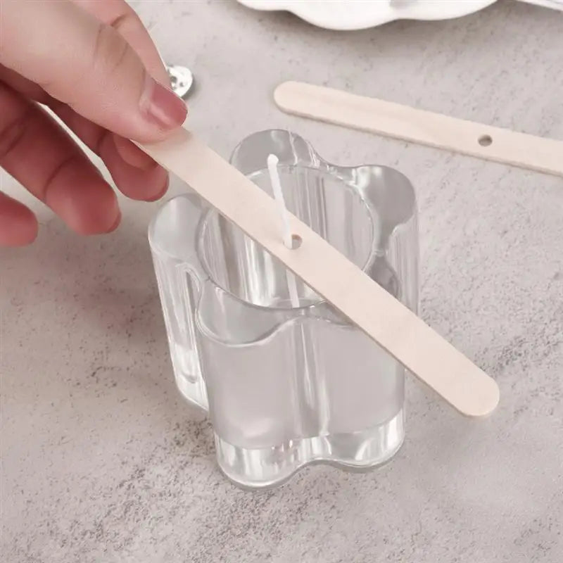 Candle Wicks with Sustainers | Pre-Tabbed Cotton Wicks for Candle Making | Multiple Lengths & Bulk Packs