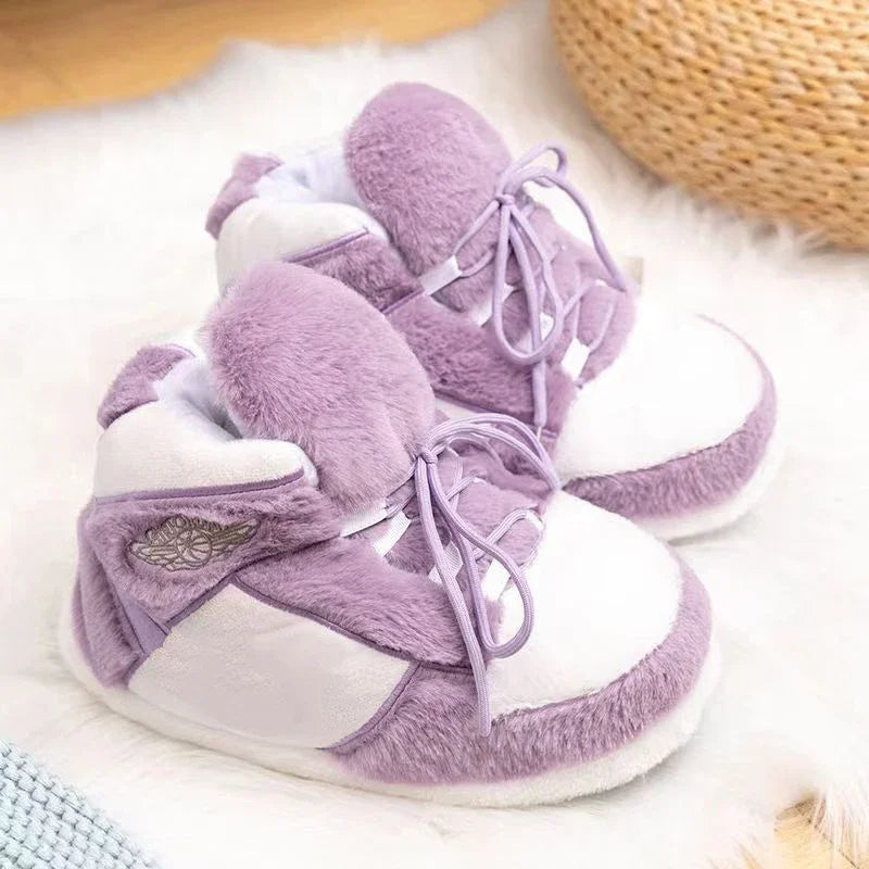 Schattige Cartoon Dier Plush Slippers - Gezellige Katoenen Winter Footwear voor Mannen en Vrouwen