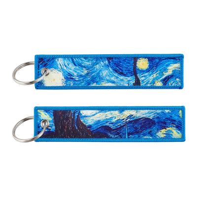 Stijlvolle Japanse Anime Geborduurde Sleutelhangers – Perfecte Sleuteltags voor Motorfietsen, Auto's en Rugzakken – Trendy Sleutelhanger Cadeaus voor Vrienden!
