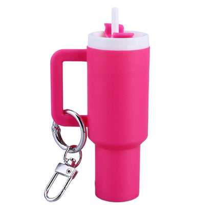 Schattige Mini Tumbler Sleutelhanger - Veelzijdige Chapstick Houder & Charmante Handtas Accessoire voor Schooltassen!