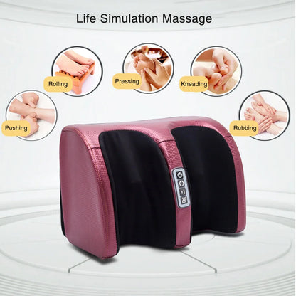 Verwen jezelf: Elektrische Voetmassager met Verwarmtherapie, Shiatsu Kneedrollers en Hete Compressie voor Ultieme Spierontspanning en Pijnverlichting